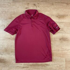 Golf preppy Nike Men’s Maroon Performance Polo Shirt Medium